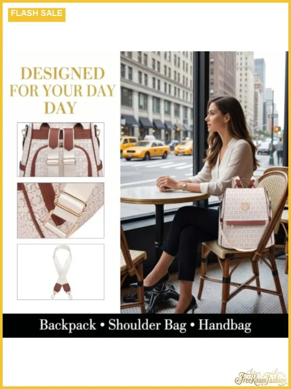 Women's Anti-Theft Faux Leather Backpack Purse Convertible Handbag